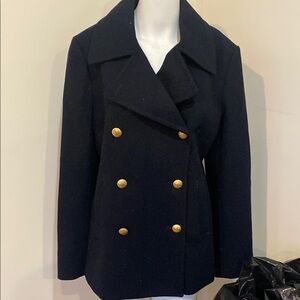 Jcrew new without tags ladies peacoat 
Large